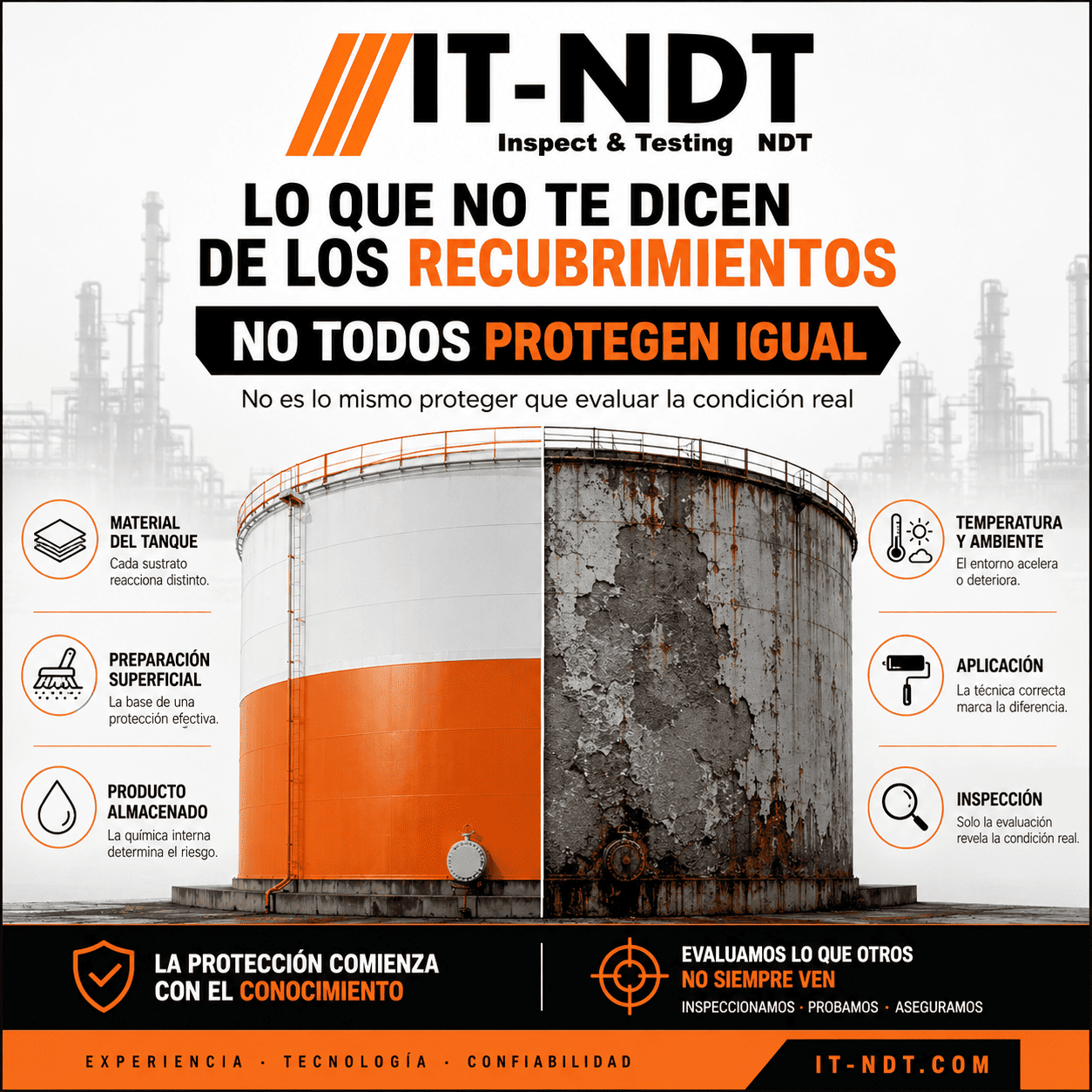 Lo que no te dicen de los recubrimientos de tanques de almaceniamiento